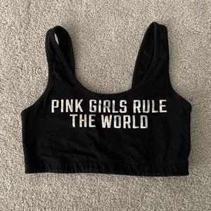 VS Fashion Show Pink Girls Rule the World Bra